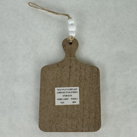 5 pc Autumn Decorative Set: Wooden Sign Faux Caramel Apples and Fall Rolling Pin - Picture 5 of 11